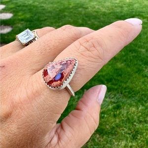 Sterling Silver Mexican Fire Opal Ring